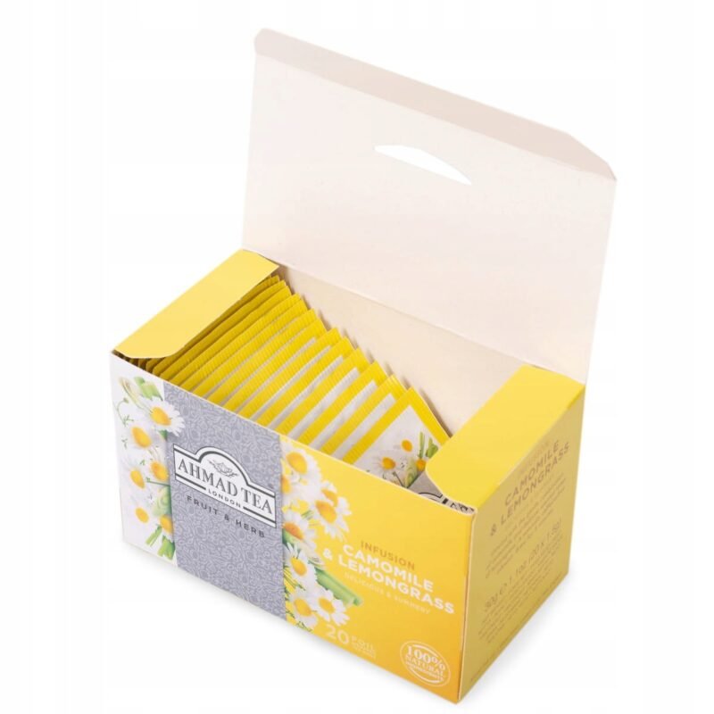 Ahmad Tea Rumianek i trawa cytrynowa 30 g - 20 kopertek - obrazek 2