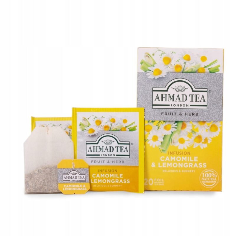 Ahmad Tea Rumianek i trawa cytrynowa 30 g - 20 kopertek - obrazek 3