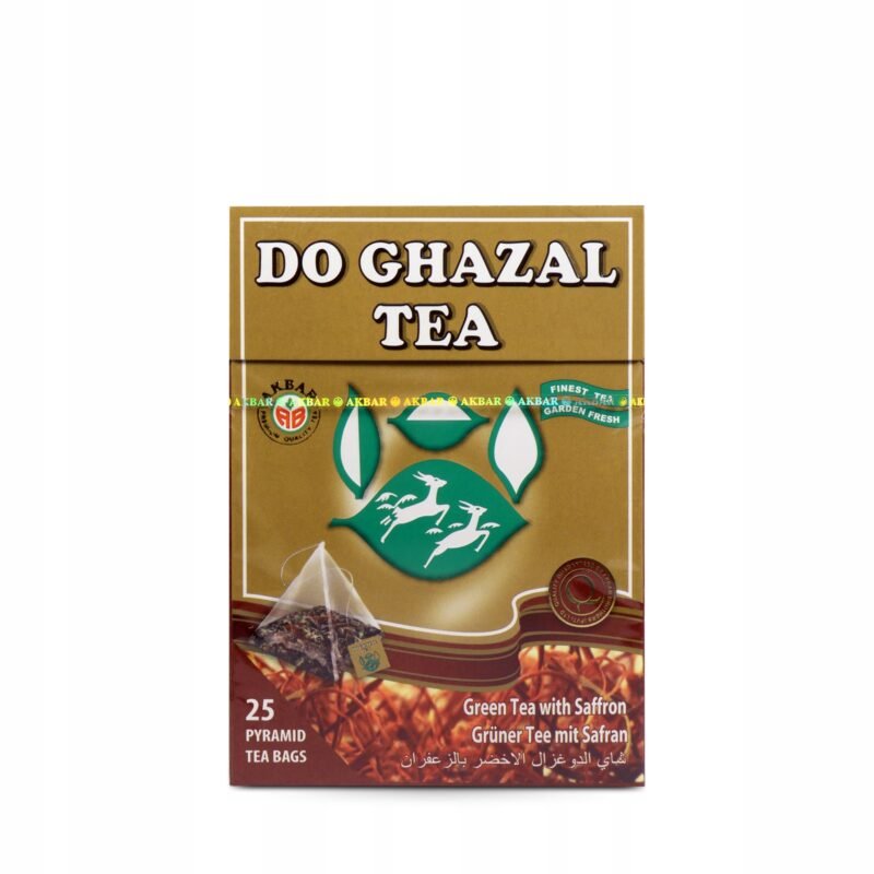 Do ghazal tea Zielona herbata z szafranem 50 g - 25 torebek Pyramid