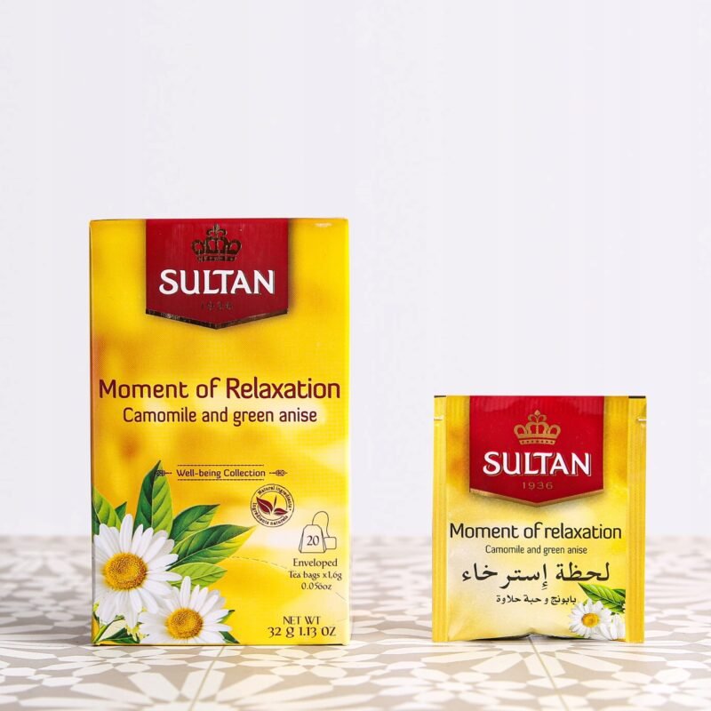 Camomile and green anise Tea envelope 32g|Sultan - Image 4