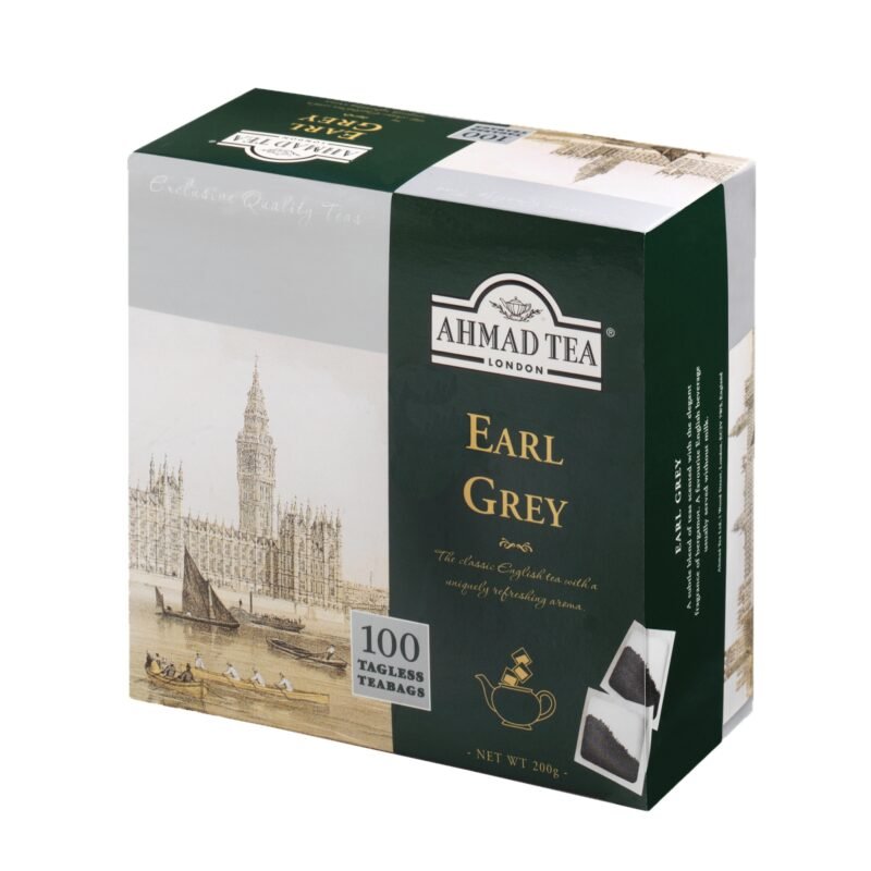 Herbata Ahmad Earl Grey czarna liściasta bez zawieszki 100t *2g