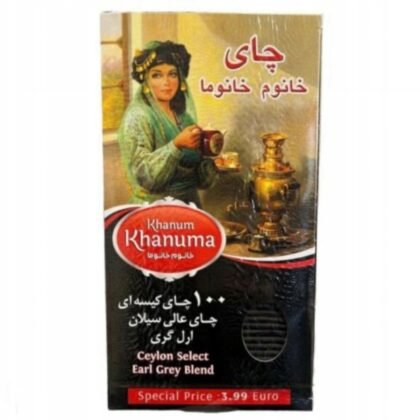 Czarna herbata rozpuszczalna Earl Grey Khanum Khanuma 200 g - 100 torebek