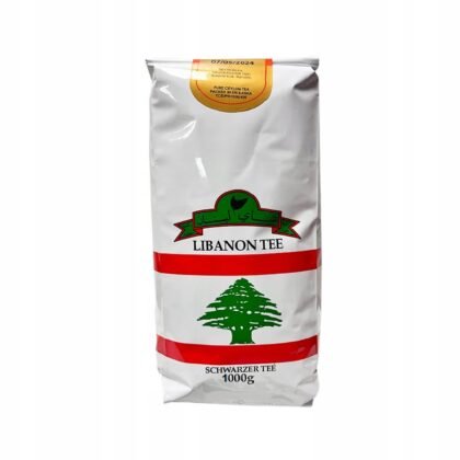 Czarna liściasta herbata cejlońska o smaku bergamotki 1kg LIBANON TEE