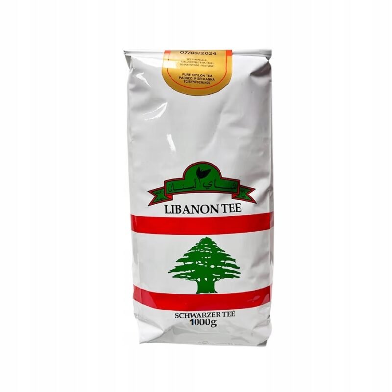 Czarna liściasta herbata cejlońska o smaku bergamotki 1kg LIBANON TEE