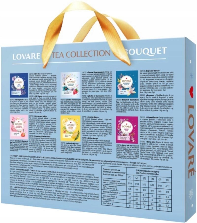 Lovare Winter Bouquet tea set 6 flavors 30 pcs. - Image 3