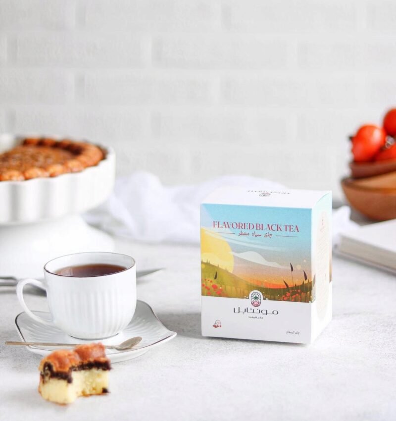 Black tea with Bergamot flavor 30g- 15 Enveloped pyramid teabags MONTABELLE - Image 2