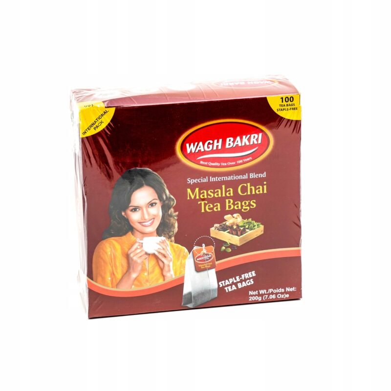 Masala Chai Express Spiced Tea 100 bags. WAGH BAKRI - Image 2