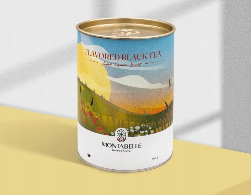 Herbata czarna aromatyzowana o smaku bergamotki 200g MONTABELLE