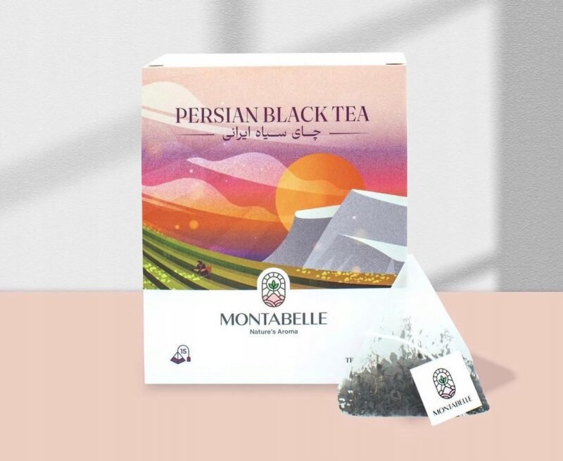 Perska czarna herbata liściasta 30g- 15 kopertowanych torebek piramidek MONTABELLE