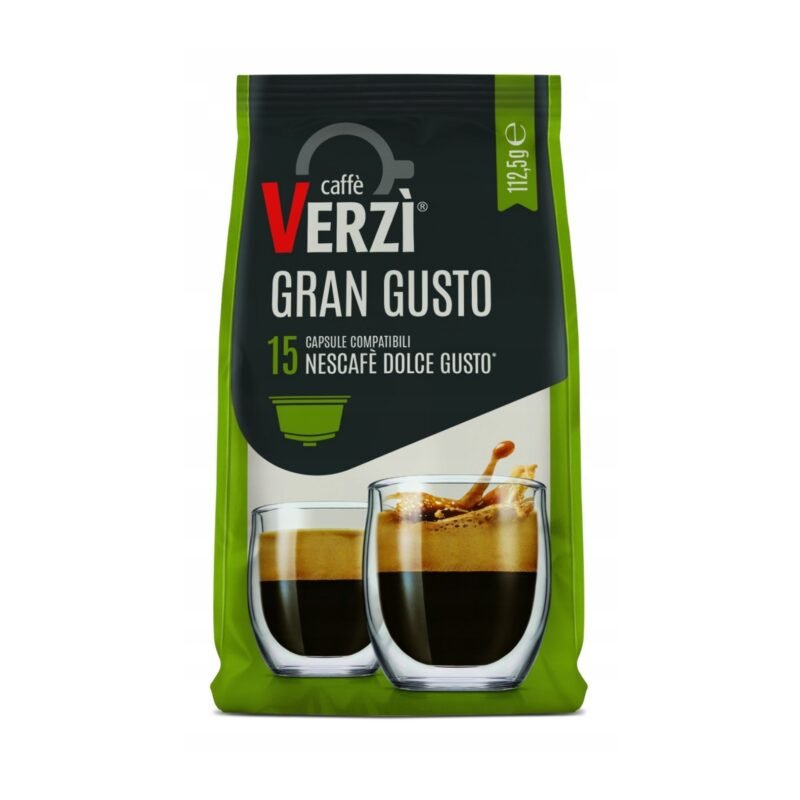 Capsules Dolce gusto Italian Gran gusto coffee 15 pcs Verzi caffe