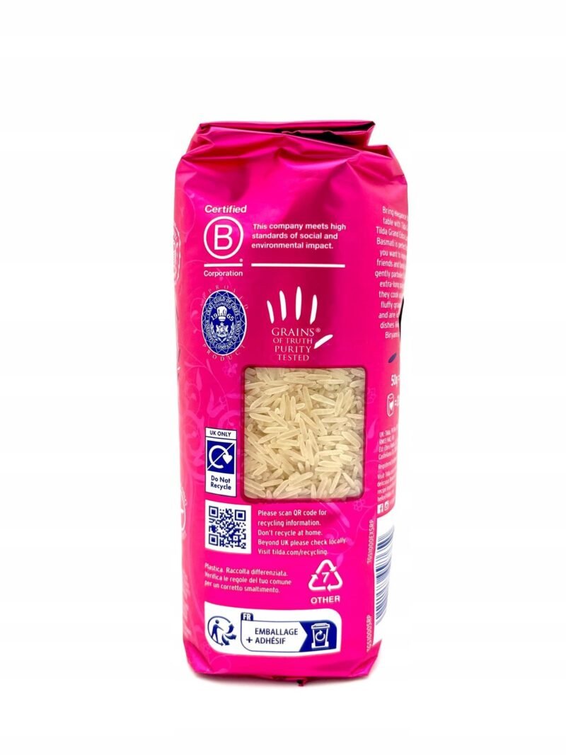 Tilda Grand Extra long basmati Sella rice 1kg - Image 3