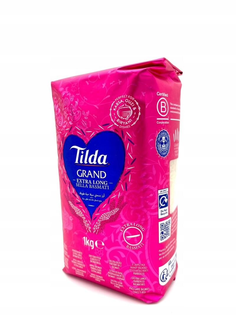 Tilda Grand Extra long basmati Sella rice 1kg - Image 2