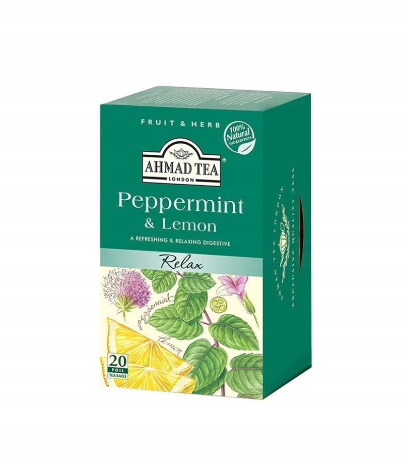 Ahmad Tea Peppermint & lemon 30 g - 20 envelope - Image 2