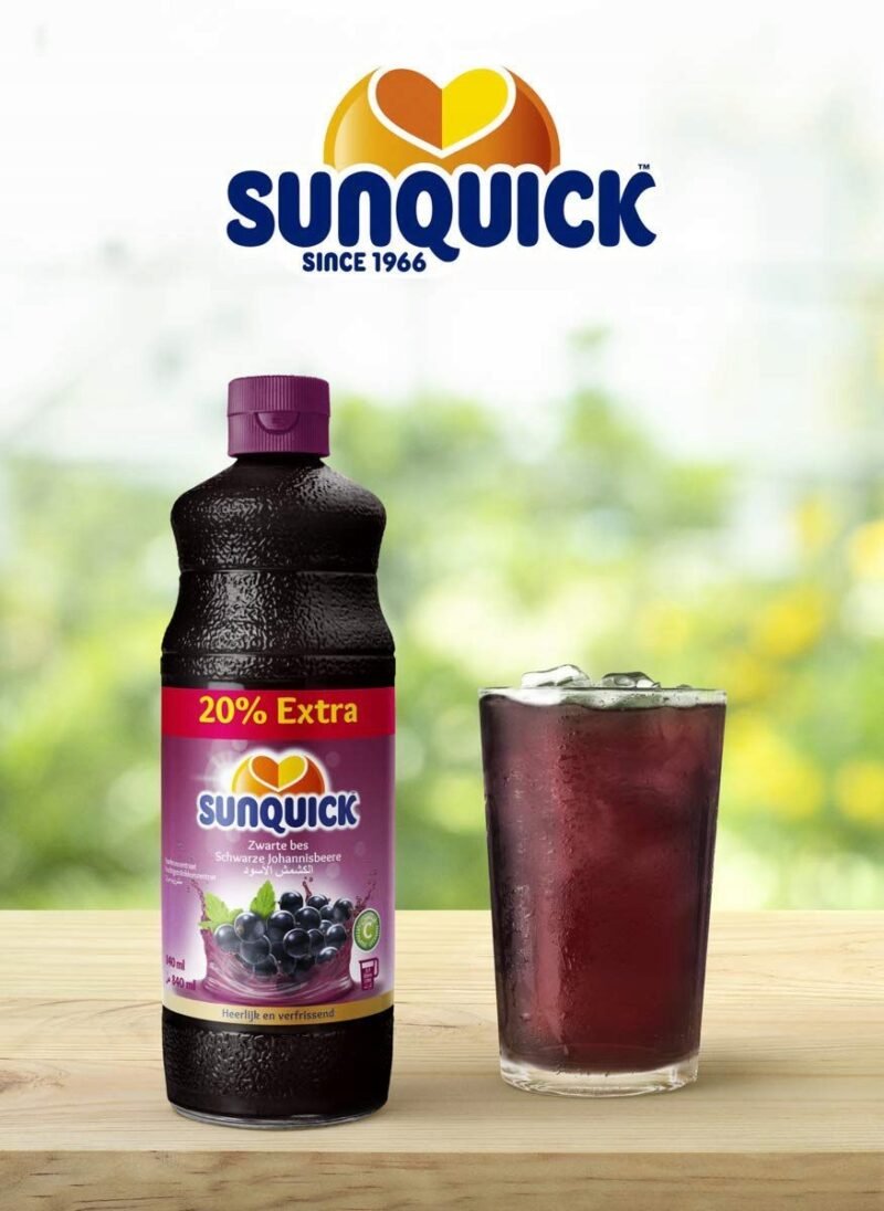 Sunquick blackcurrant flavoured drink concentrate 700 ml - Image 3