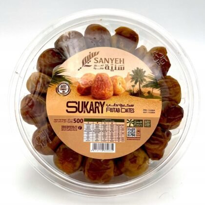 Fresh Dates Sukkary Rutab Royal Sukkari 500g SANYEH