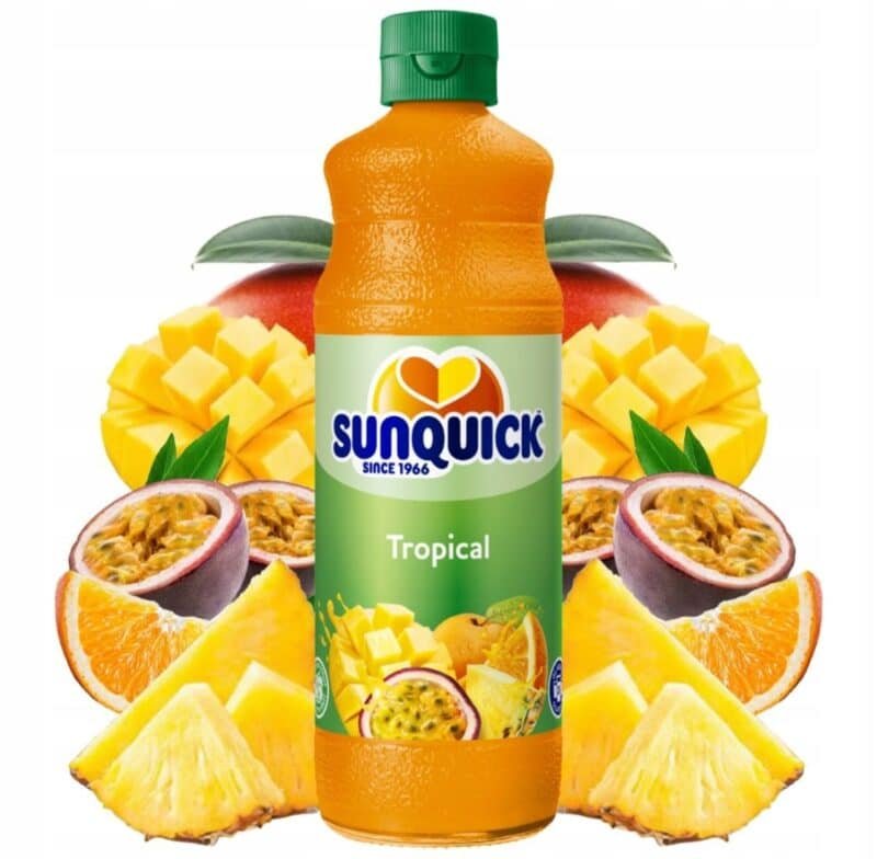 Tropical concentrate drink additive SUNQUICK ORANGE 700 ML - Image 2