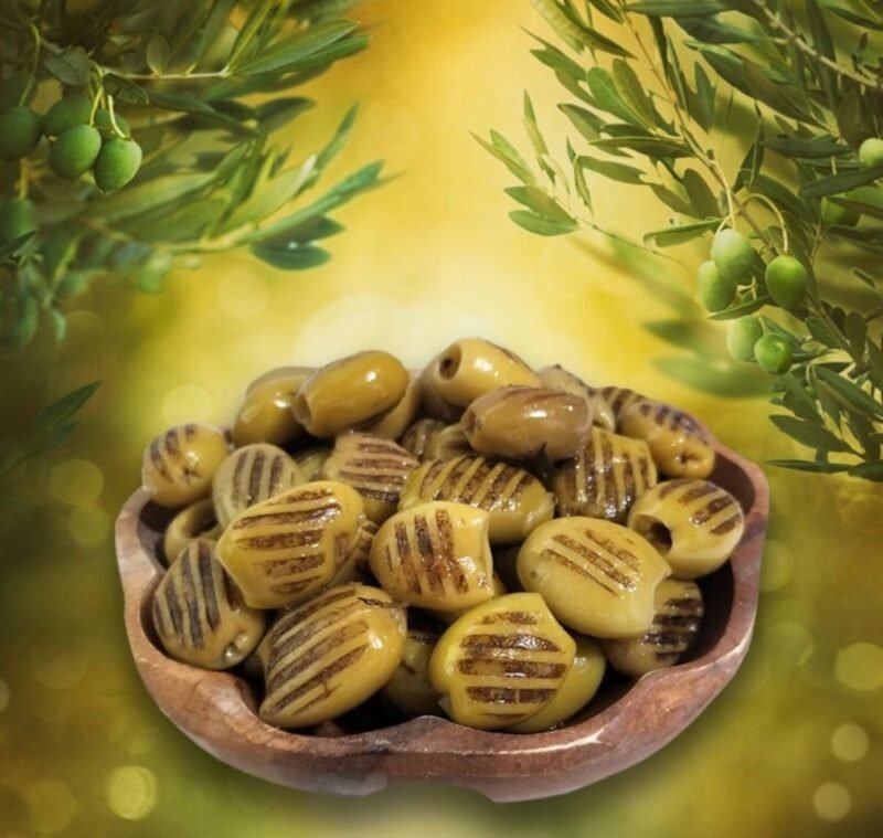 Grilled green olives without pits 500g - Image 2