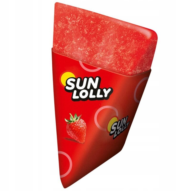 Sun Lolly strawberry water ice cream 8 x 60 ml - Image 2