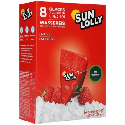 Sun Lolly truskawkowe lody wodne 8 x 60 ml