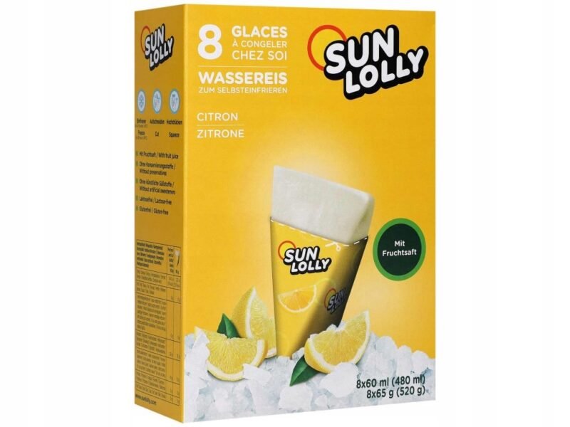 Lody Sun Lolly do zamrożenia w domu Lemon 480 ml