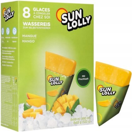 Lody Sun Lolly do zamrażania w domu mango 480 ml