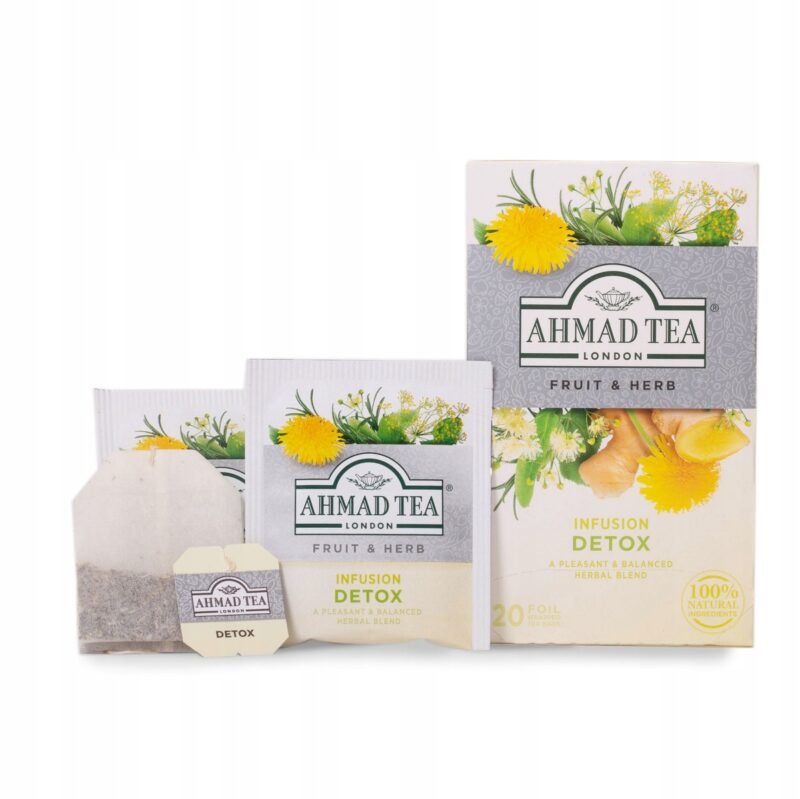 Herbal tea Infusion Detox Ahmad Tea 40 g - 20 envelopes - Image 3