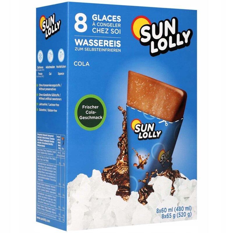 Sun Lolly ice cream to freeze at home cola 480 ml 8x60 ml - Image 2